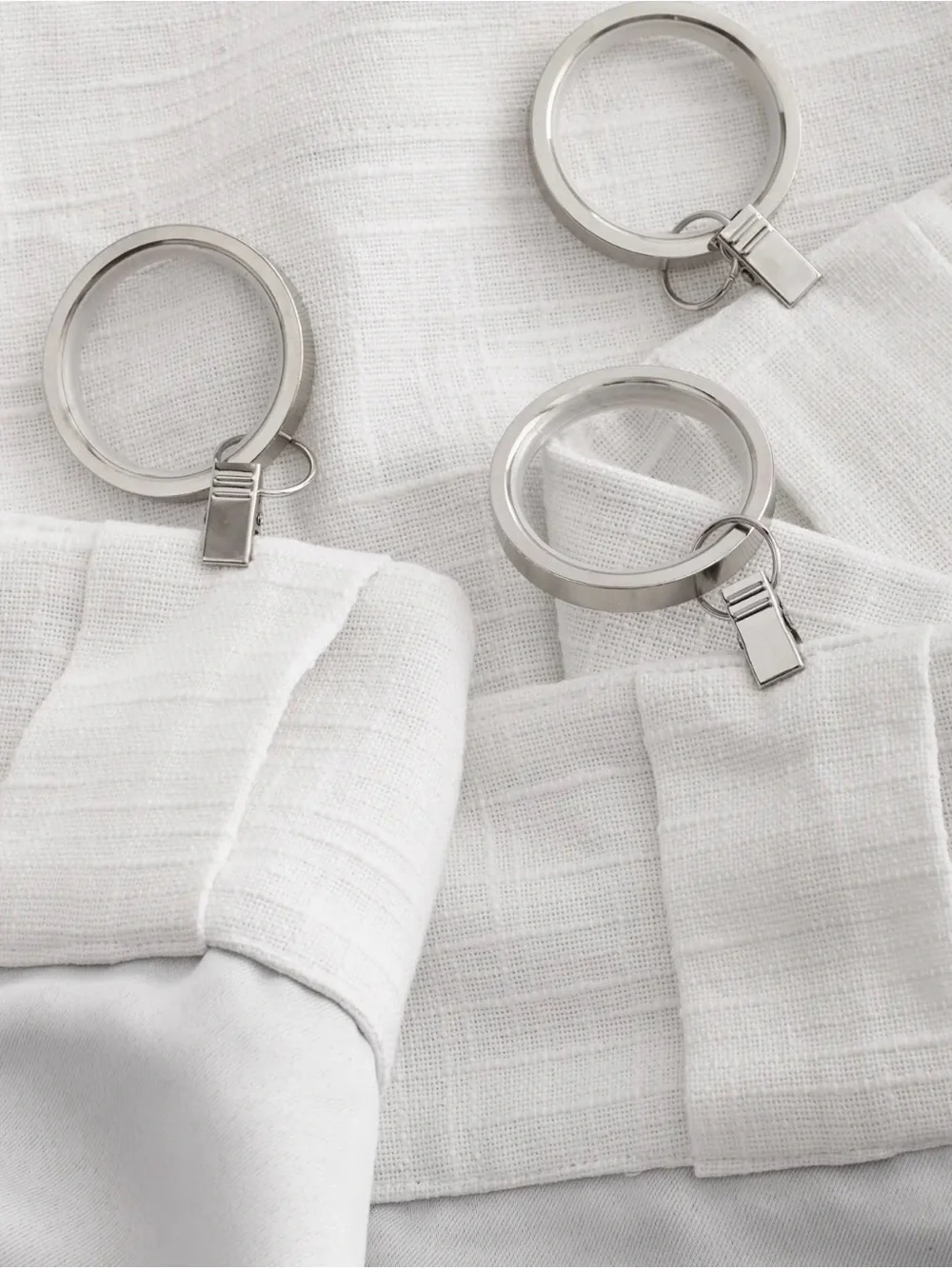 NWOT Quince White Cotton Slub Lined Curtain Set- Retail $100